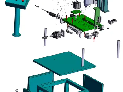 Automatic Hole Reaming Machine  3D model