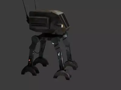 Scout Titan Mech  Low-poly 3D model