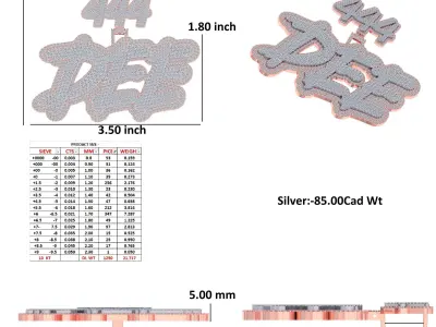 DEE Letter Pendent 3D print model