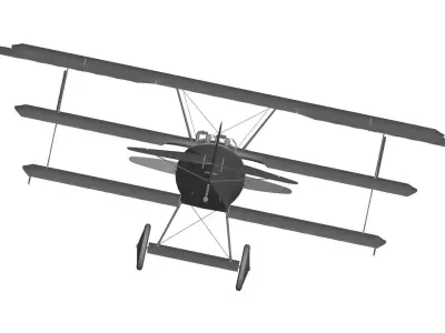 Fokker DR1 3D model purchase