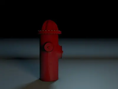 fire hydrant Low-poly 3D model purchase