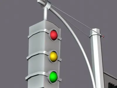 Traffic light Free 3D model 5