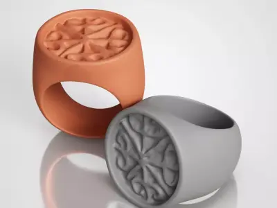 Sixteenth Century Silver Calatrava Ring  3D print model