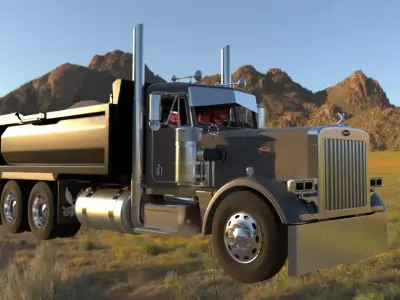 Peterbilt 359 Dump Truck 3D model