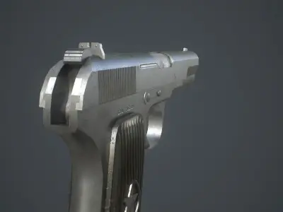 Tokarev Pistol TT Low-poly 3D model