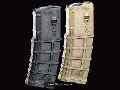 Magpul 556x45 Magazines 3D Model Pack