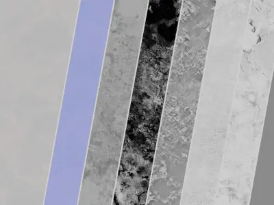 Patina Materials 11-12 - PBR - Seamless - 4k - SBSAR Low-poly 3D model