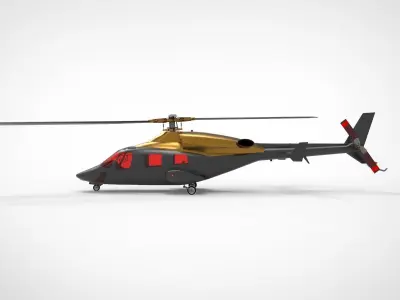 Bell 222 3D model