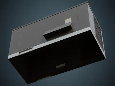 Rooftop AC Unit 5A Low-poly 3D model