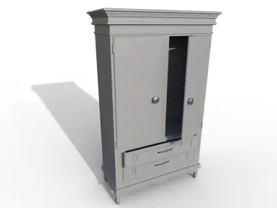 Wardrobe Low-poly 3D model