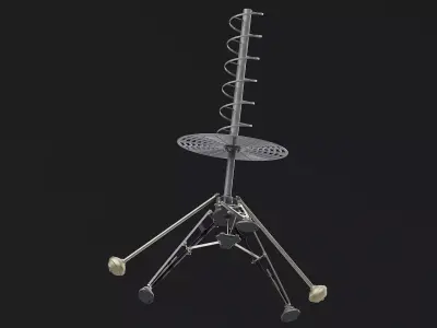 Antenna Helical 01 Low-poly 3D model