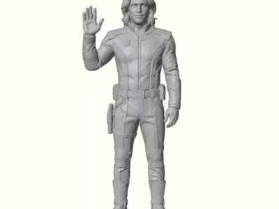 Pleiadian Envoy- Sci-Fi Contact Figure 3D print model