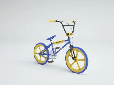1980s Raleigh Burner BMX Bicycle 3D model