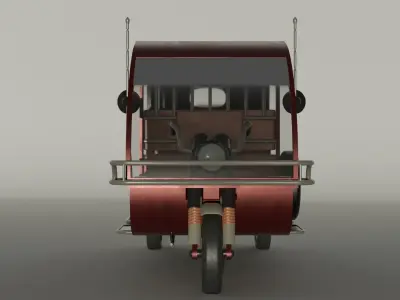 Auto Rickshaw 3D model get
