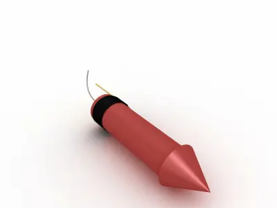 Rocket Firework 3D model purchase