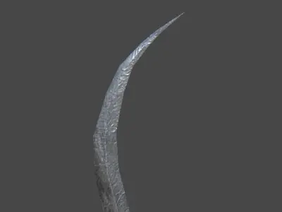 shotel1 sword Low-poly 3D model