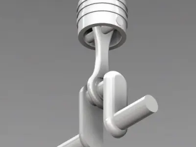 Piston Assembly Free 3D model