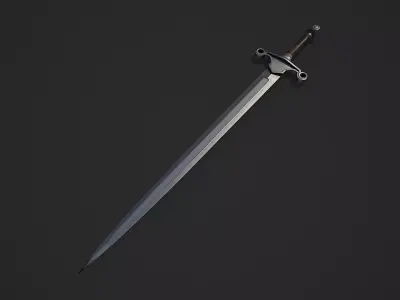 Sword 10 Low-poly 3D model