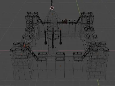 Castle Low-poly 3D model buy
