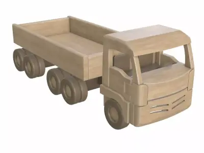 Truck wooden 2 3D model
