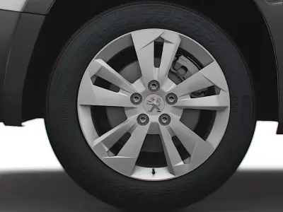 Peugeot Rifter 2020 wheel 3D model