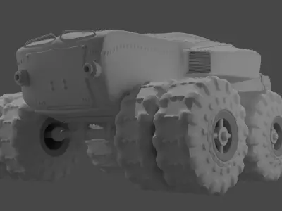 Sci-fi Military Vehicle - Apocalypse model 3D model