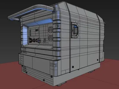 Portable Generator Low-poly 3D model purchase
