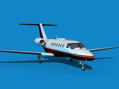Cessna C528 Citation CJ3 V08 3D model