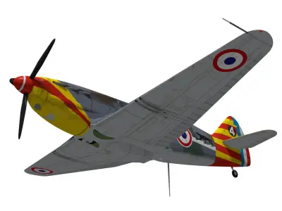Dewoitine D520 3D model purchase