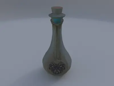 Glass Potion Vial 3D model
