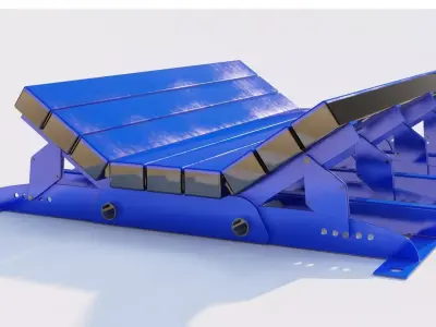 Conveyor Belt Scraper 3D Model 3D model