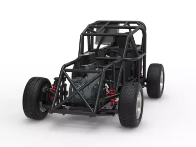 Mod Lite race car Base Scale 1 to 25 3D print model