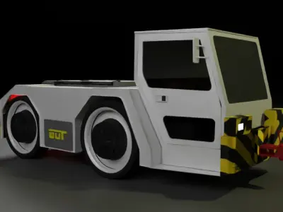 Aircraft Tug Tractor 3D model