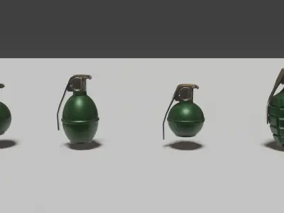 Hand grenades 3D model