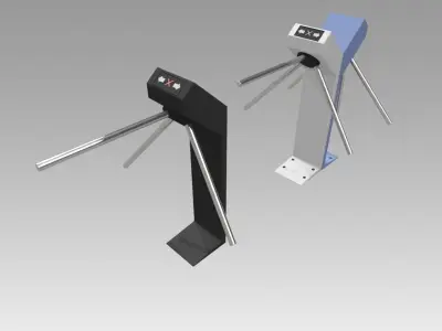 Turnstile tripod Trilock set  3D model
