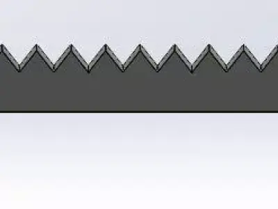 Jaw Crusher Plate 16x24-Solidworks mechanical part-Mining Equip 3D model