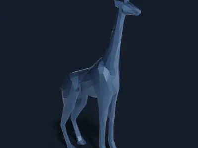 Low Poly Giraffe Low-poly 3D model purchase