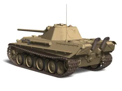 Panzerkampfwagen V Panther F 3D model