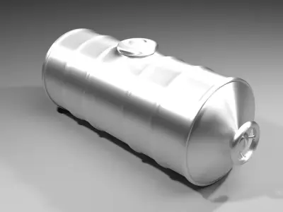 Steel Water Tank 5 3D model
