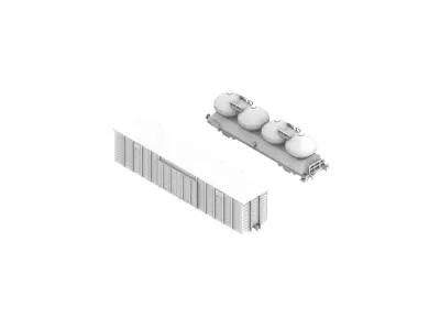 Industrial Trains 3D print model