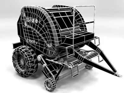 MCHALL BALLER F5400 C LOWPOLY Low-poly 3D model