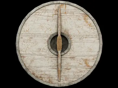 Viking Shield Low-poly 3D model 31