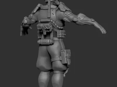 Private security forces - prototypes 3D print model