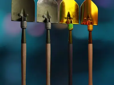 Tactical Shovel 3D model