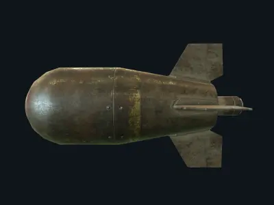 Mini Nuke Bomb Nuclear Damage PBR Low-poly 3D model