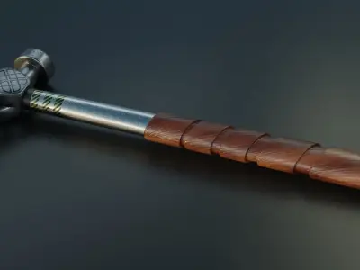 Claw hammer Free low-poly 3D model