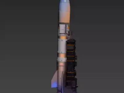 114- Missiles used in Iran war attacks 3D model