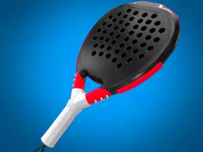 Padel Metalbone Racket 3D model