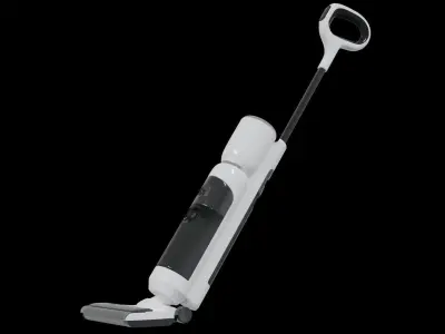 Vacuum cleaner 3D model white color modern style Low-poly 3D model