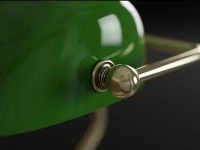 Old Table Lamp 3d Model 3D model